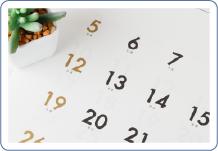 カレンダーの画像